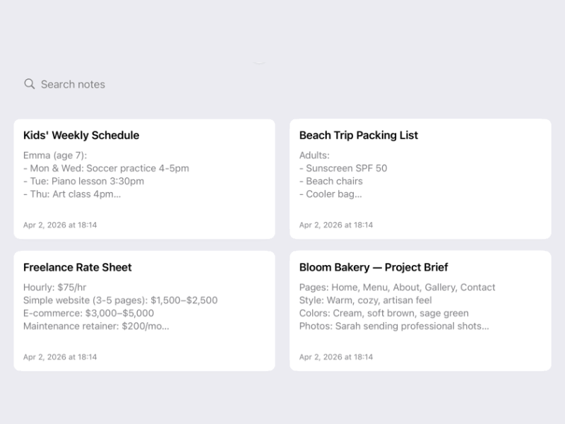 BetterKeeper — Notes Classic