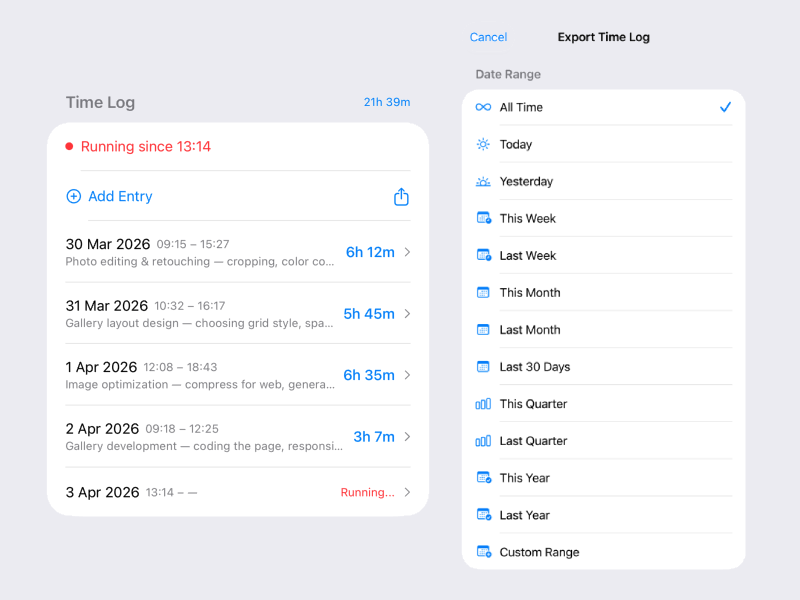 BetterKeeper — Time Tracking Classic