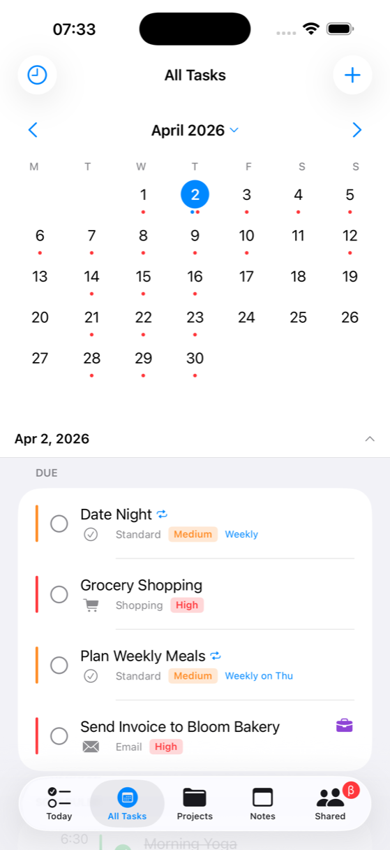 BetterKeeper — All Tasks